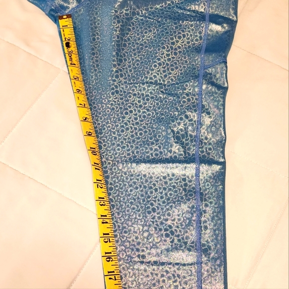 Zyia Blue iridescent Mermaid light n tight - Picture 2 of 8